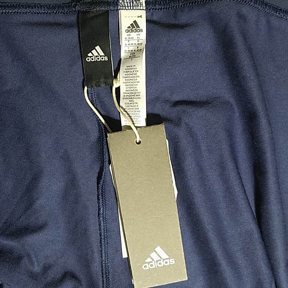 adidas Blue Mesh Tights - Picture 6 of 7